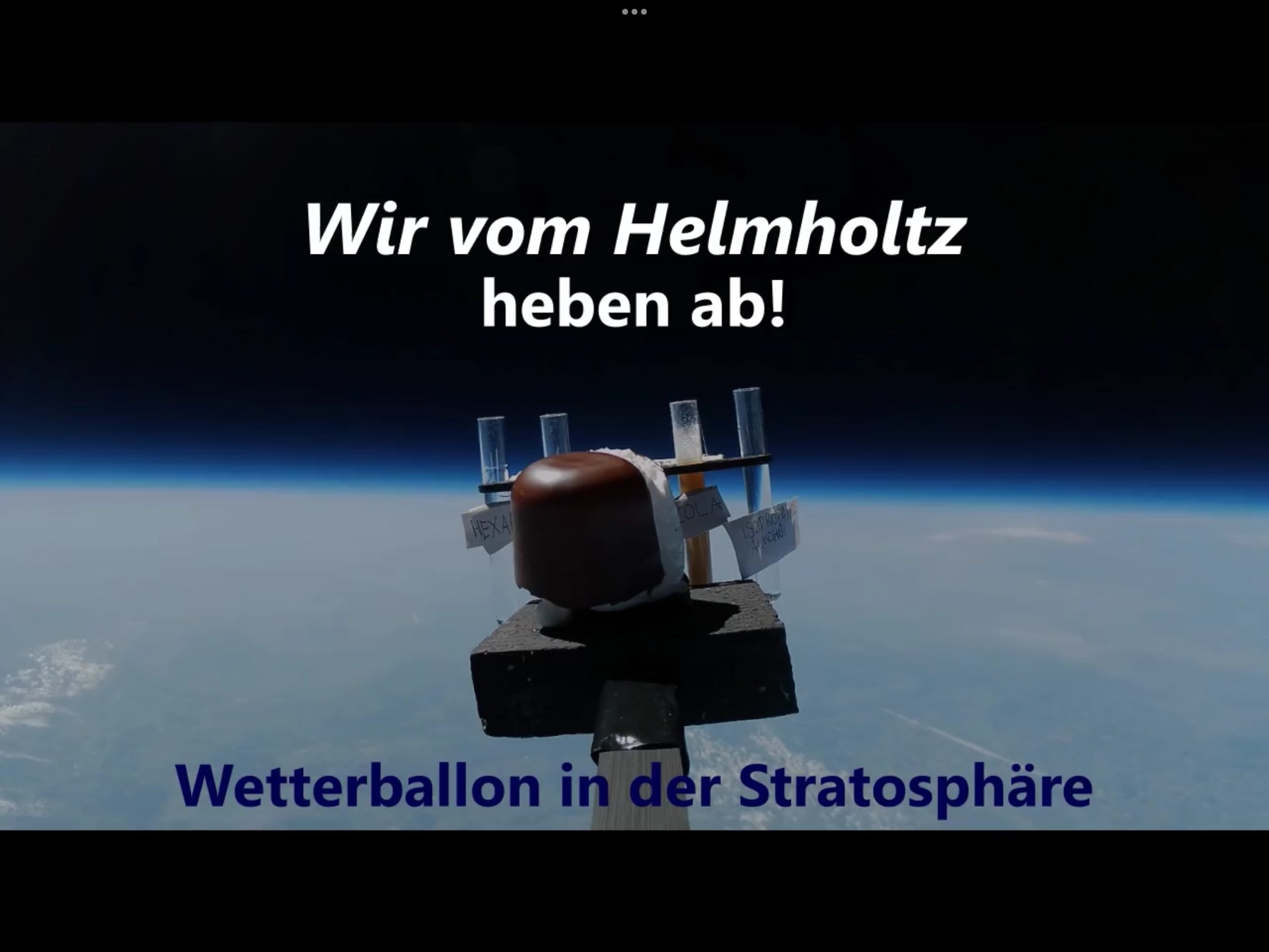 Sie betrachten gerade Abheben am Helmholtz – unser Wetterballon in der Stratosphäre