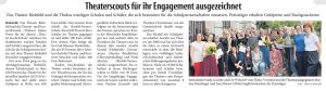 Mehr über den Artikel erfahren Theaterscouts für ihr Engagement ausgezeichnet