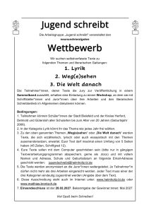 Mehr über den Artikel erfahren Jugend schreibt Ausschreibung 2026
